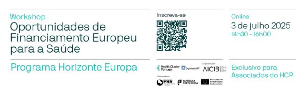 O Health Cluster Portugal promoveu o Workshop: Oportunidades de Financiamento Europeu para a Saúde – Programa Horizonte Europa em colaboração com a AICIB